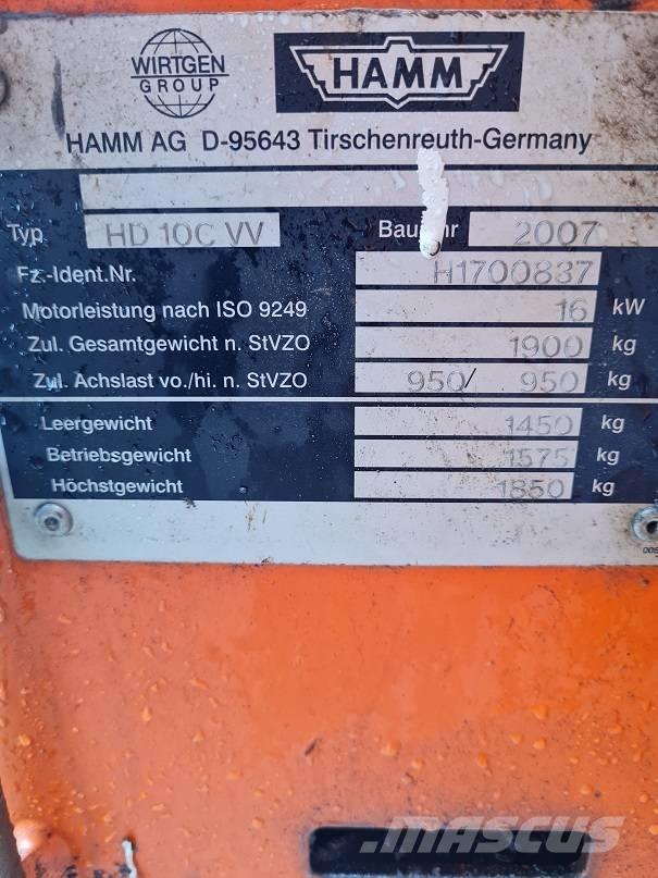 Hamm HD 10 C W Tandemwalzen