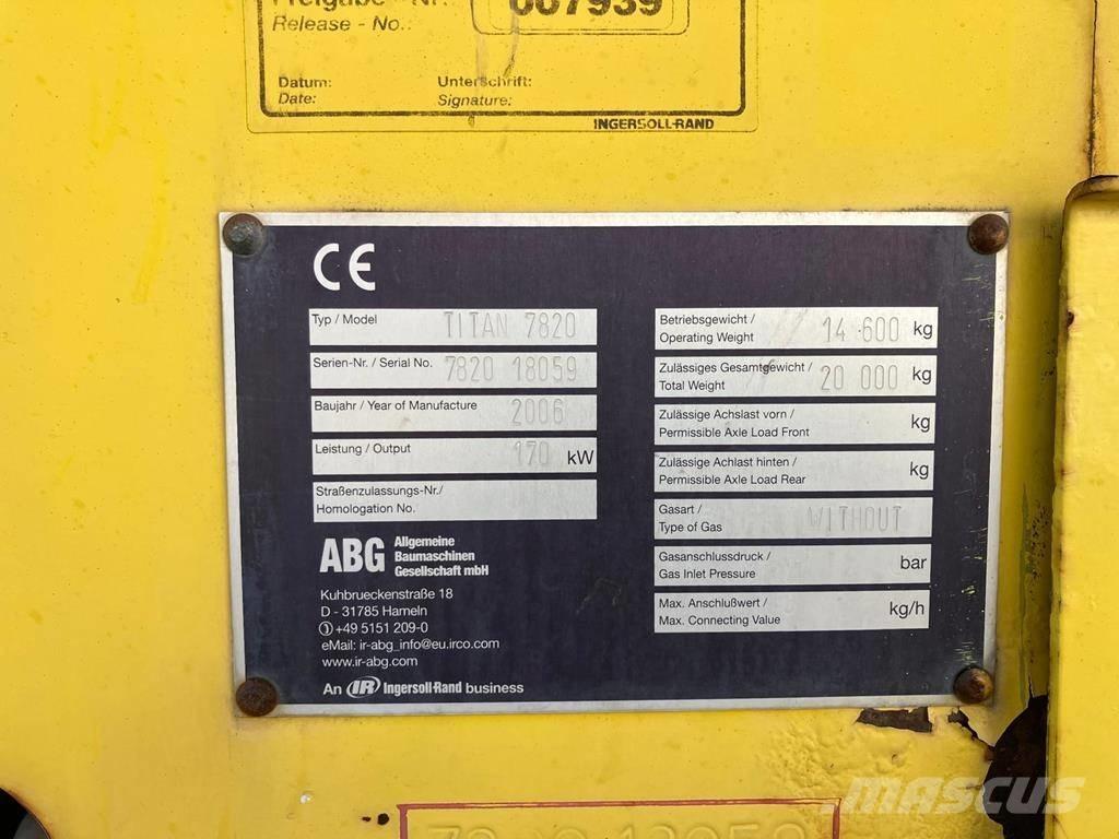 Volvo ABG 7820 Strassenfertiger