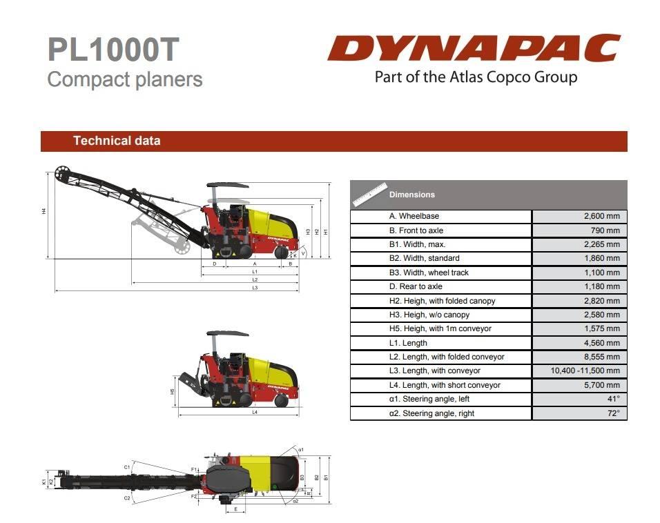 Dynapac PL1000T Asphaltfräsen