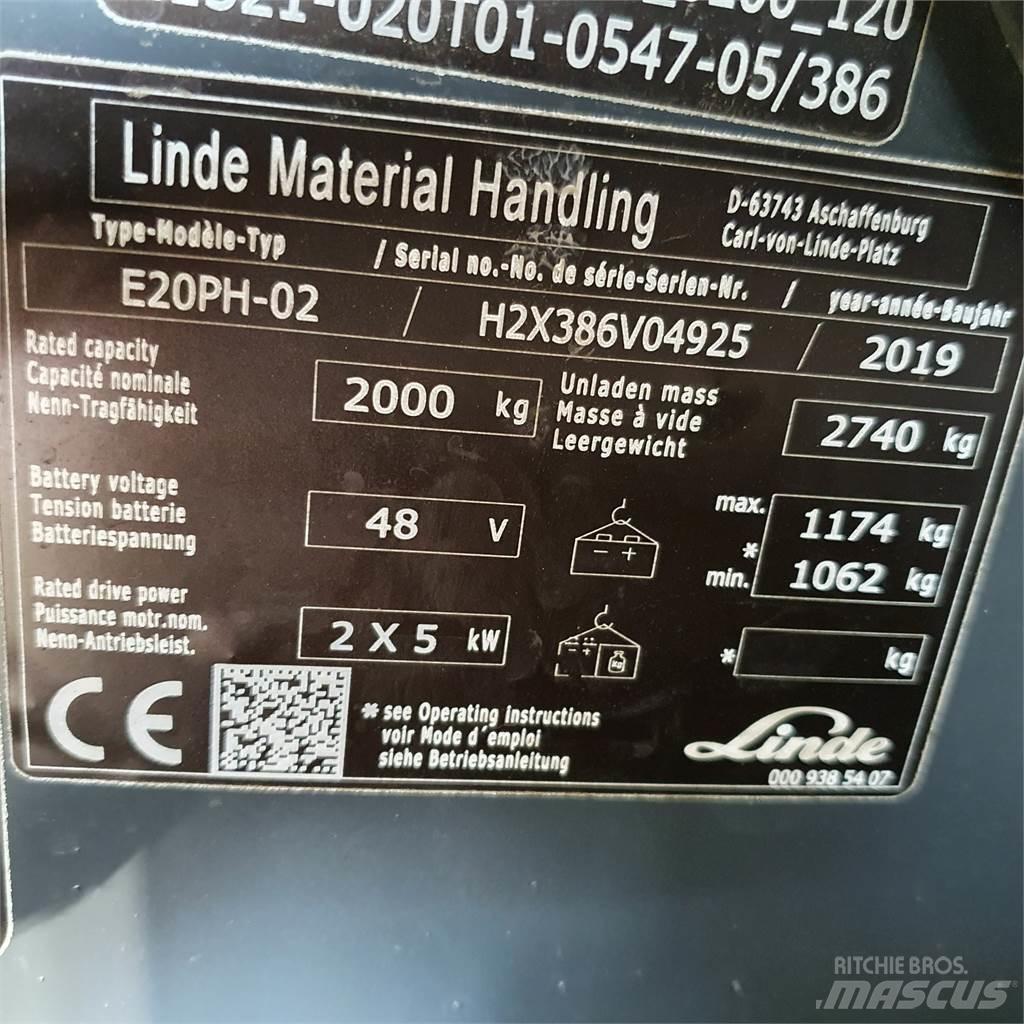 Linde E20PH Elektro Stapler