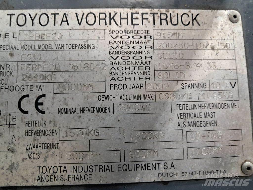 Toyota 7FBEF20 Elektro Stapler