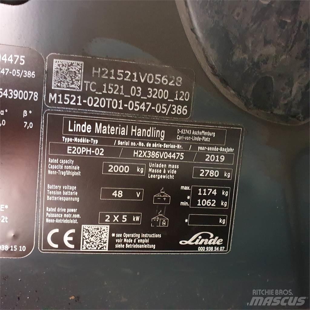 Linde E20PH Elektro Stapler