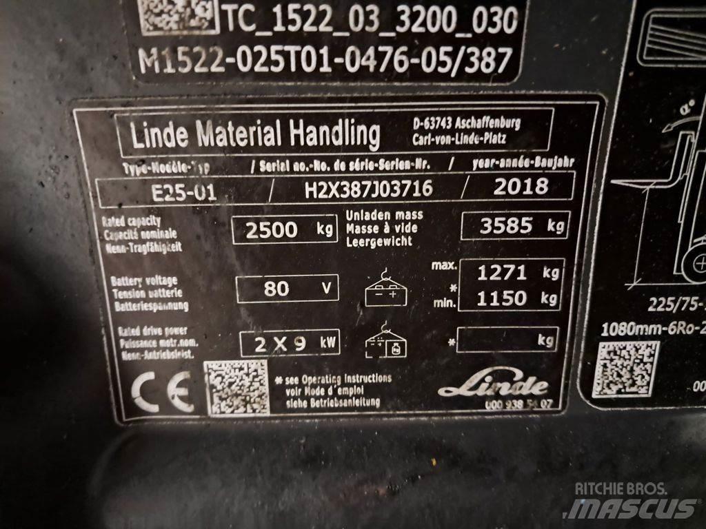 Linde E25-01 Elektro Stapler