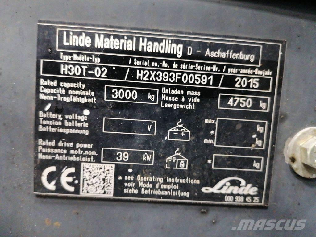 Linde H30T-02 Gas Stapler