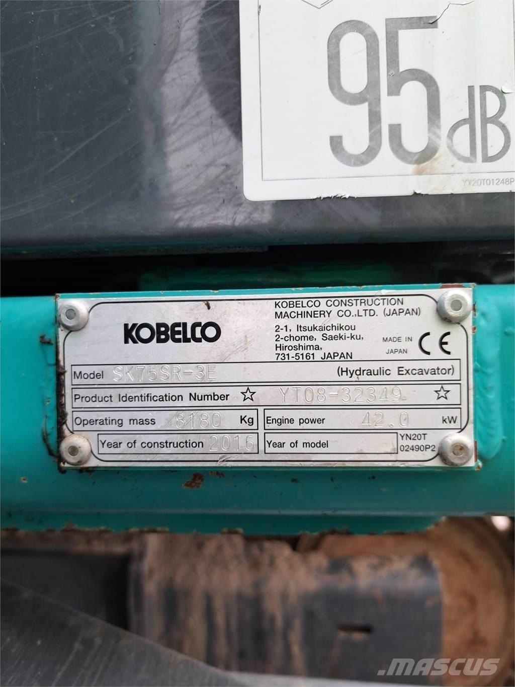 Kobelco SK75SR-3E Minibagger < 7t