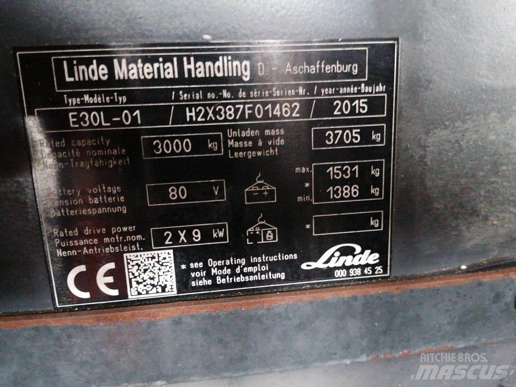 Linde E30L-01 Elektro Stapler