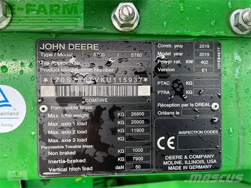 John Deere s 780i Mähdrescher