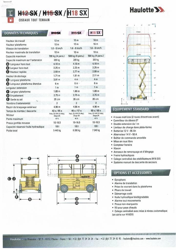 Haulotte H 18 SX Scheren-Arbeitsbühnen