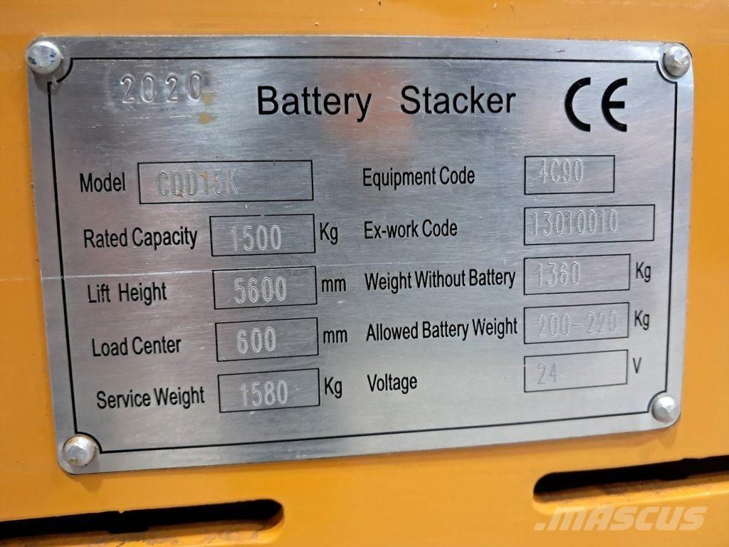  stapelaar CDD15K Deichselstapler