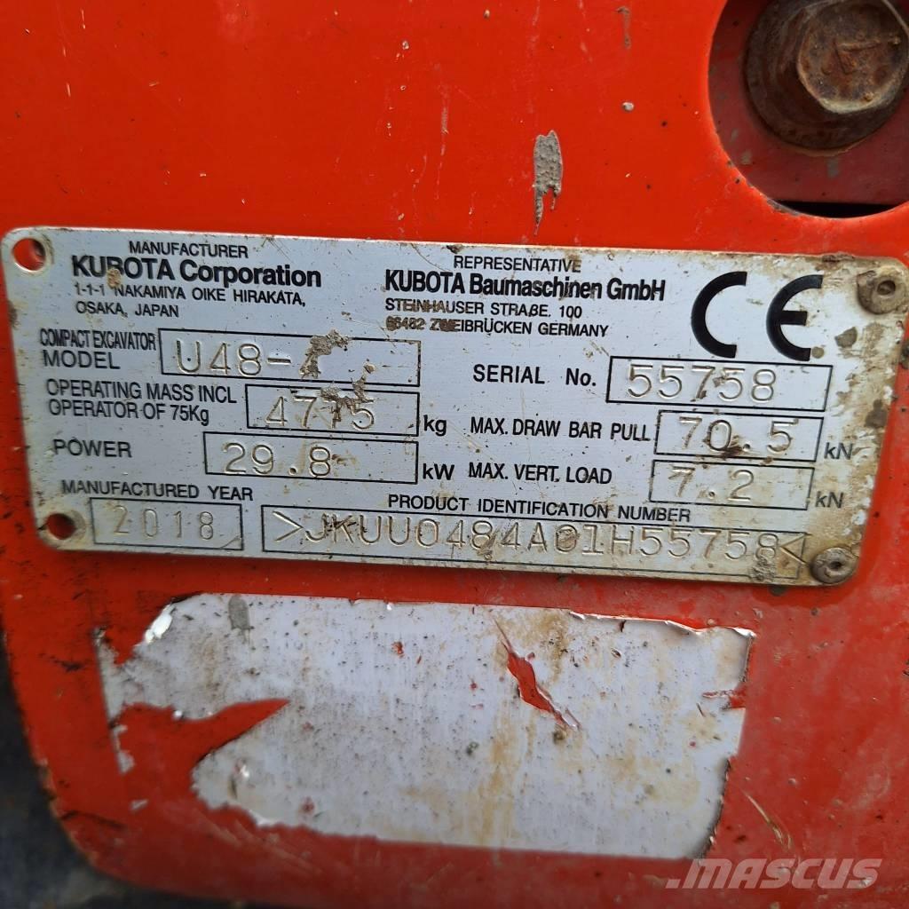 Kubota U 48-4 Minibagger < 7t