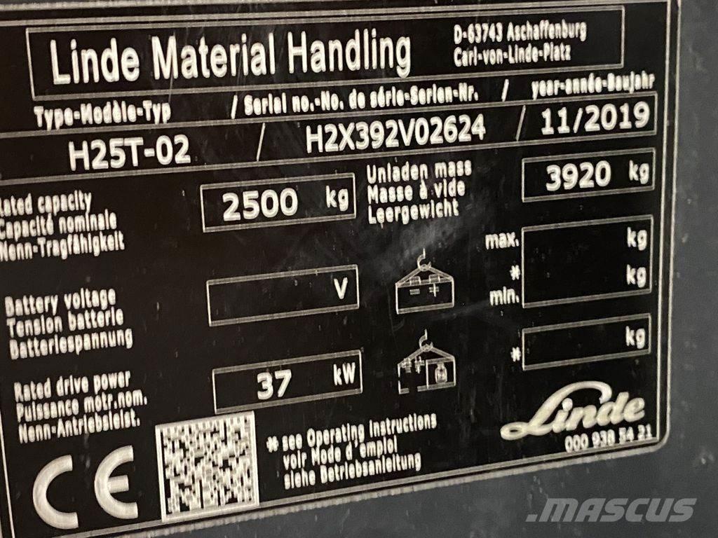 Linde H25T-02 Gas Stapler
