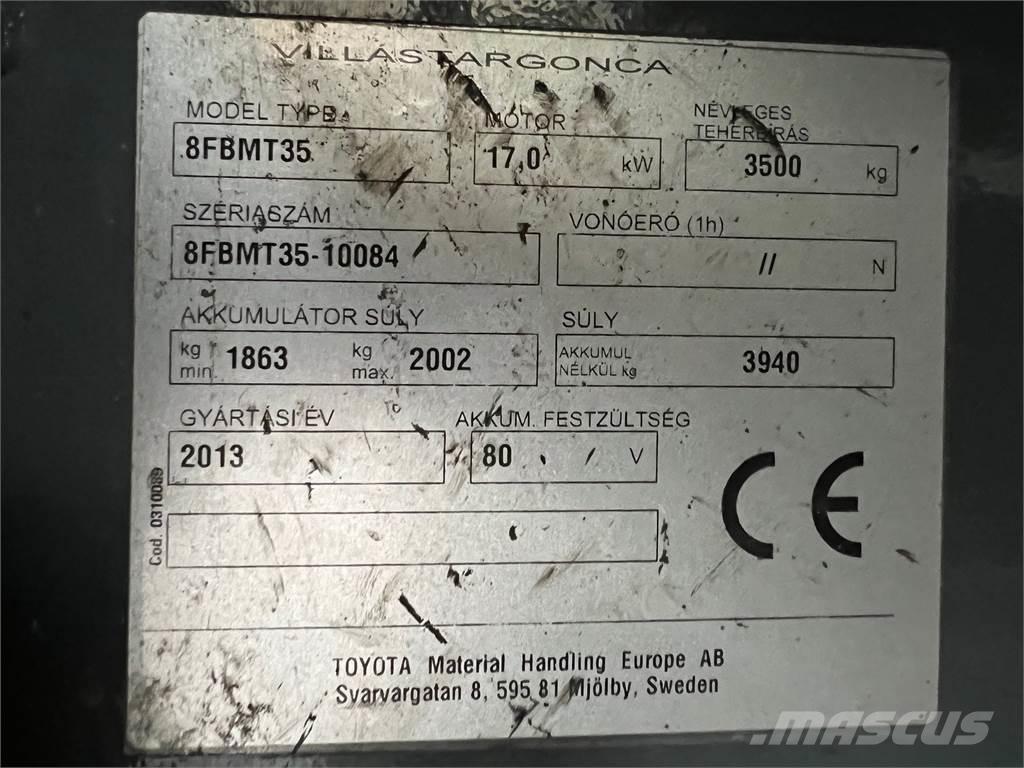 Toyota 8FBMT35 Elektro Stapler