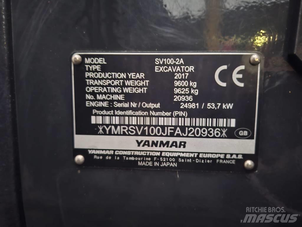 Yanmar SV 100-2A Midibagger  7t - 12t