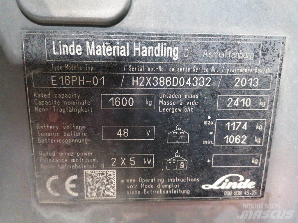 Linde E16PH-01 Elektro Stapler