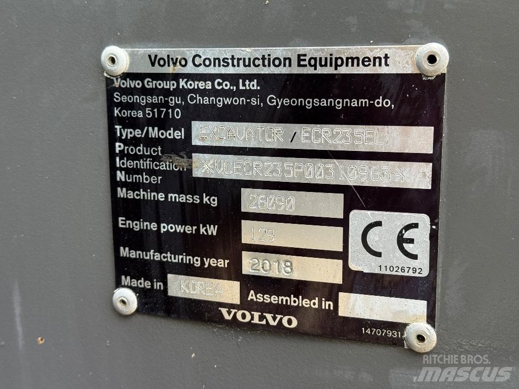 Volvo ECR 235 EL Raupenbagger