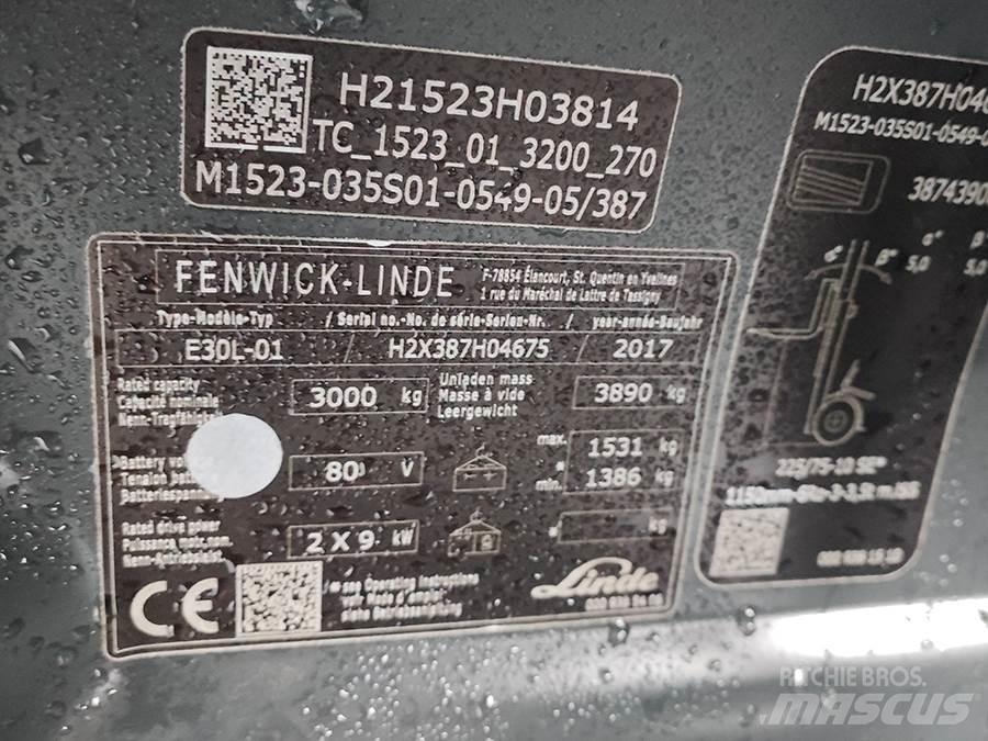 Linde E30L-01 Elektro Stapler