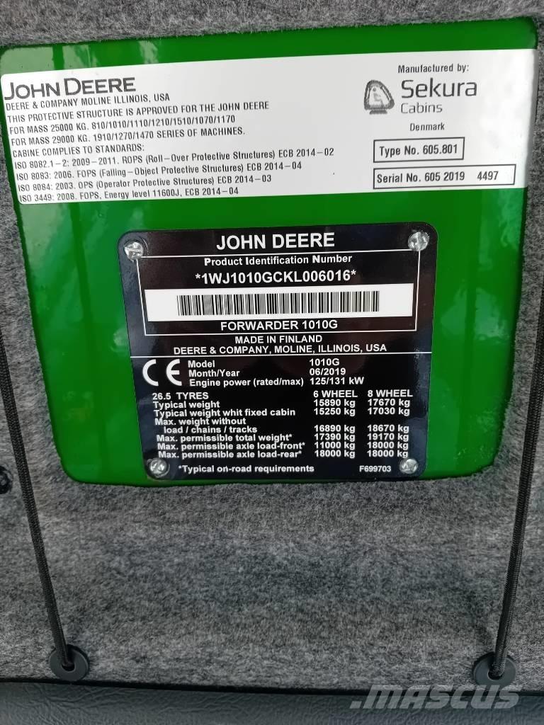 John Deere 1010G Forwarder