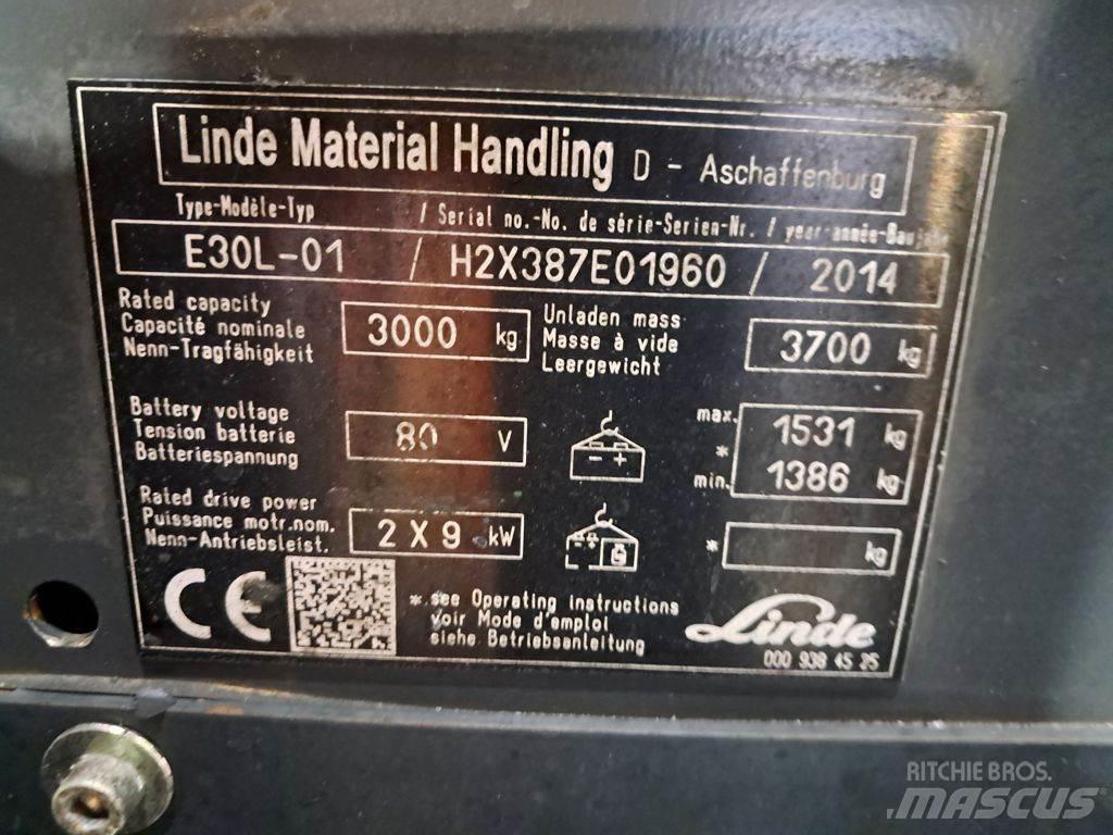 Linde E30L-01 Elektro Stapler