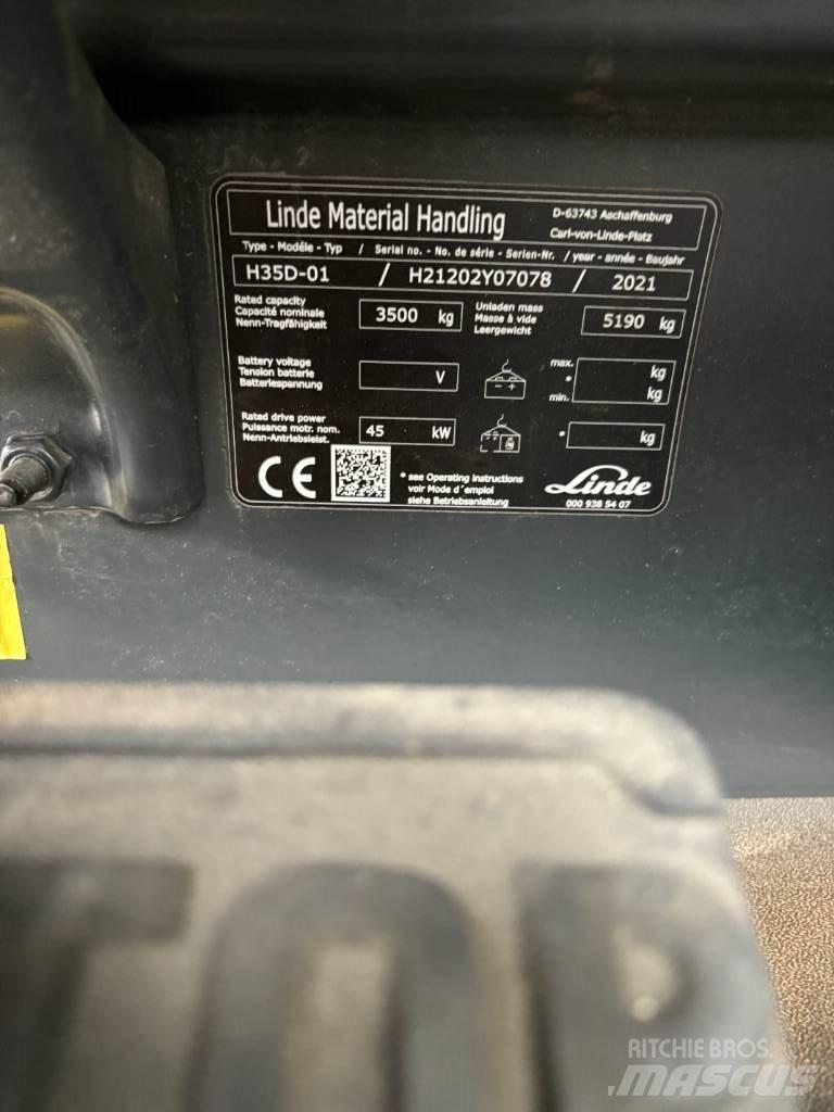 Linde H35D/1202 Diesel Stapler