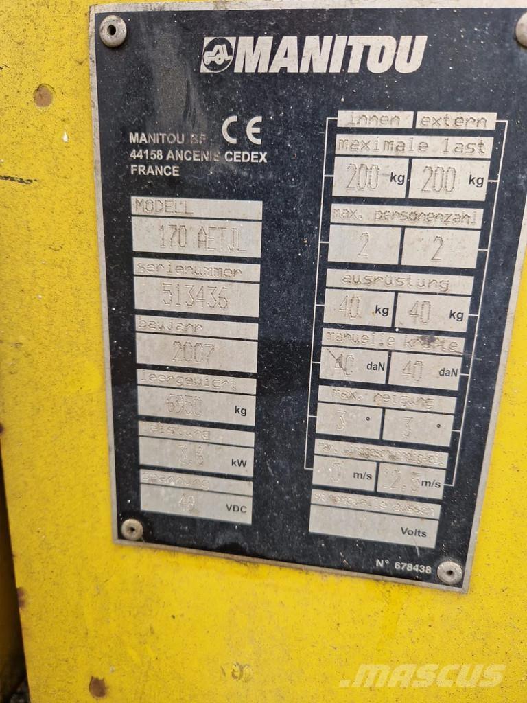 Manitou 170 AETJL Gelenkteleskoparbeitsbühnen