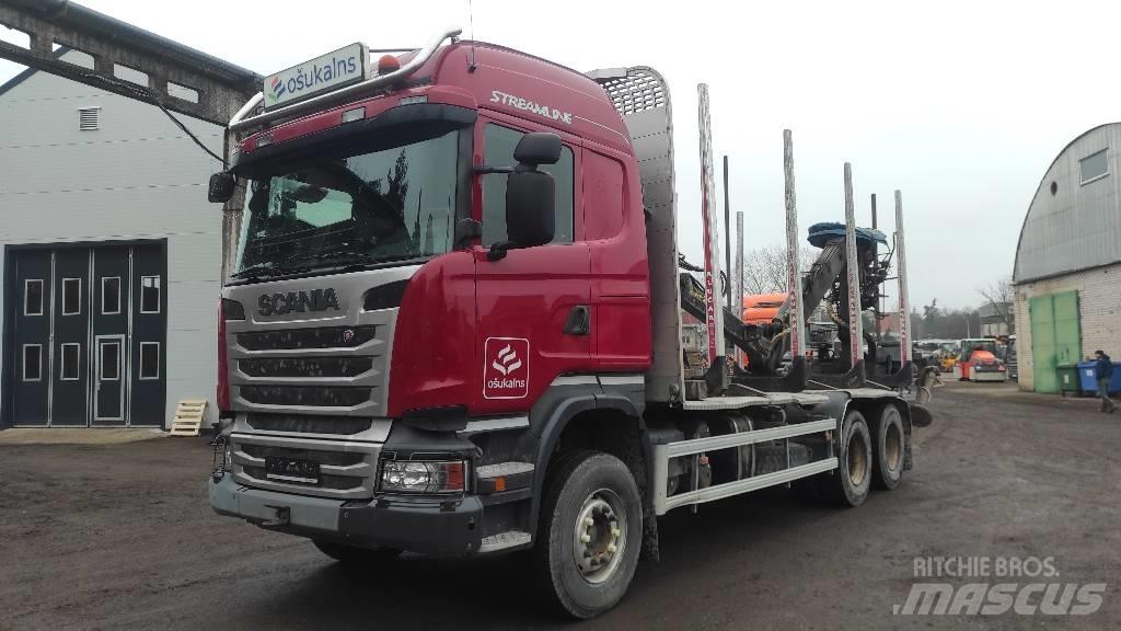 Scania R410 Holzfahrzeuge