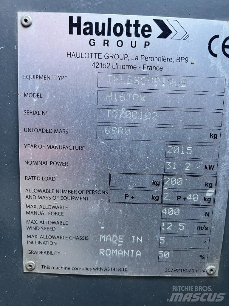 Haulotte H 16 TPX Gelenkteleskoparbeitsbühnen