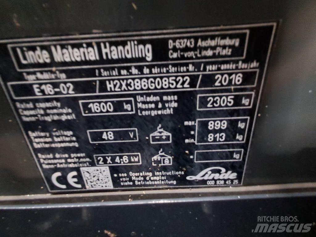 Linde E16-02 Elektro Stapler
