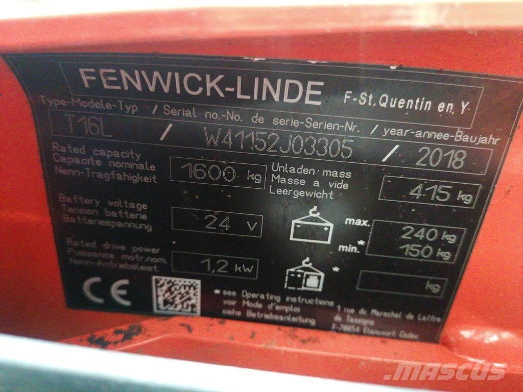 Linde T16L Niedergabelstapler