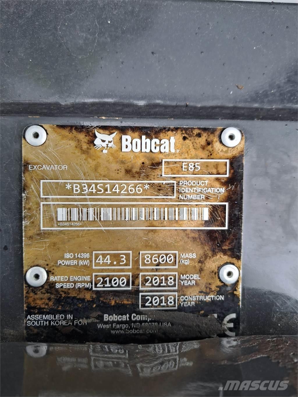 Bobcat E85 Minibagger < 7t