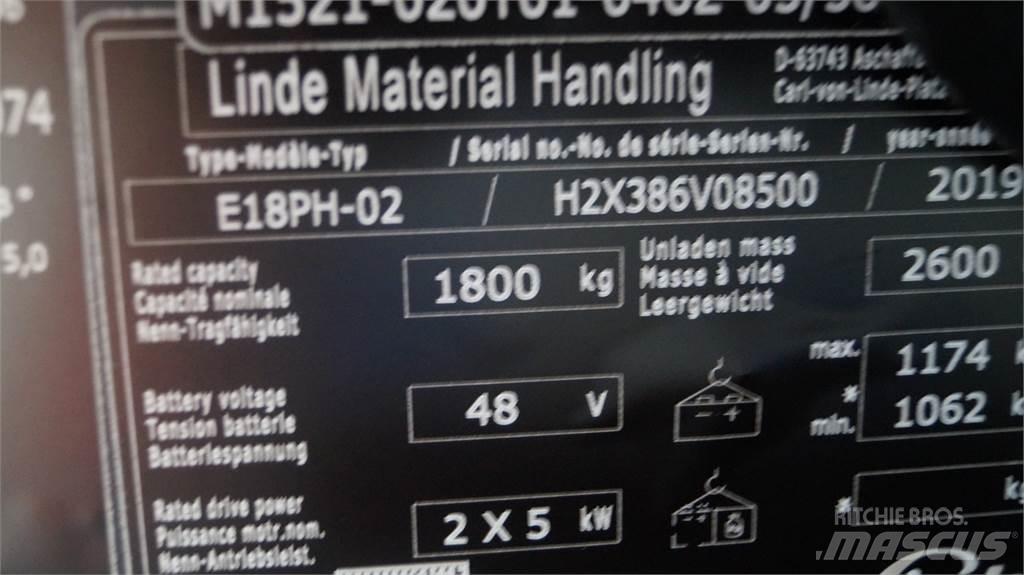 Linde E18PH Elektro Stapler