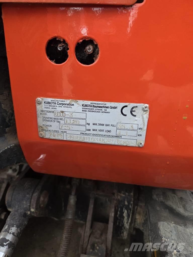 Kubota U 10-3 Minibagger < 7t