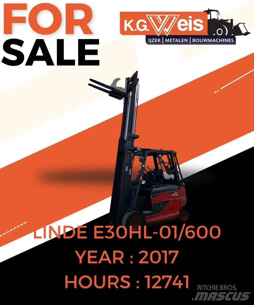 Linde E30HL01-600 Elektro Stapler