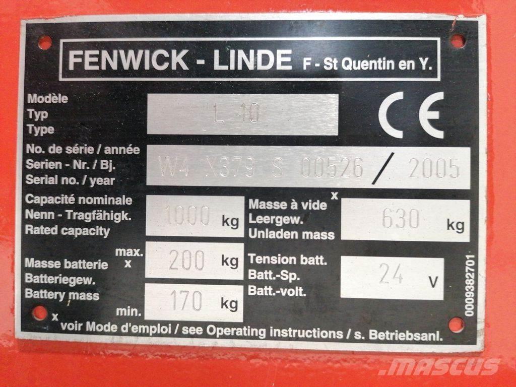 Linde L10 Deichselstapler