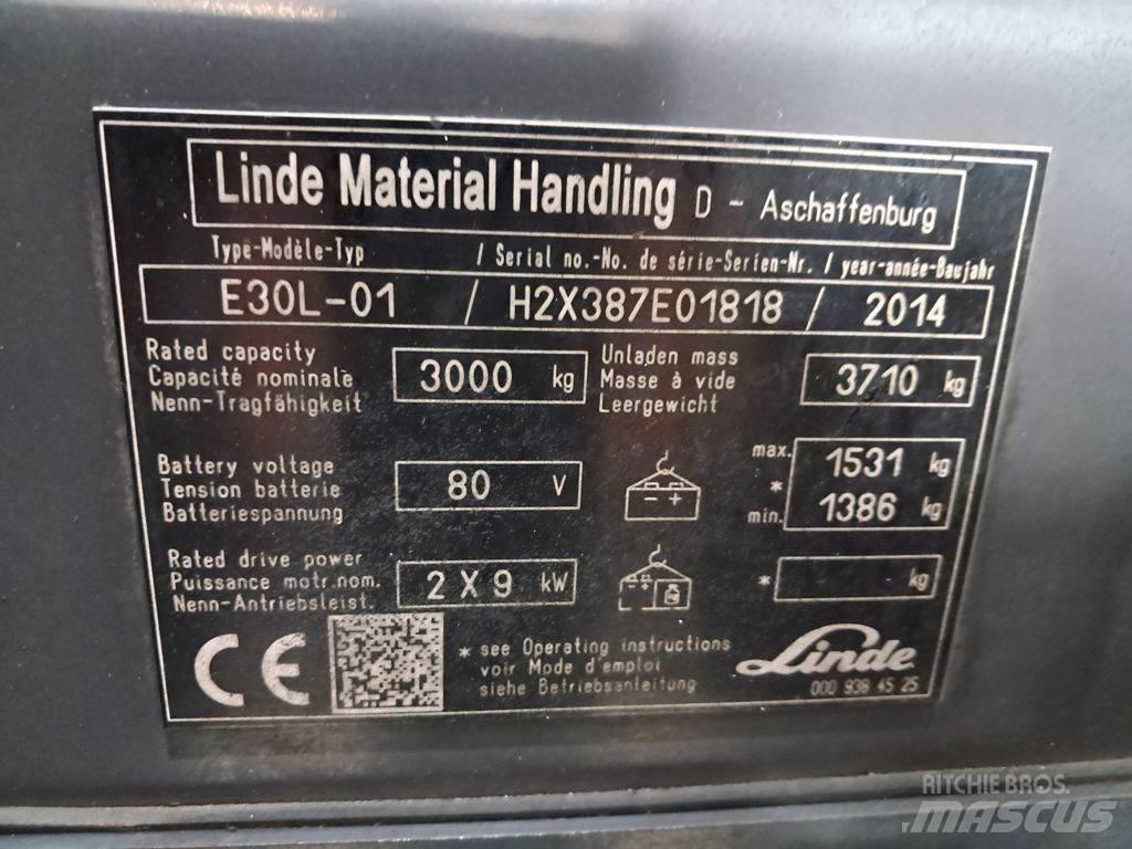 Linde E30L-01 Elektro Stapler