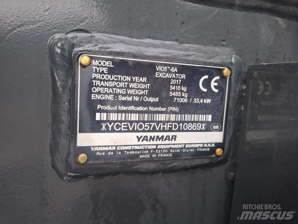 Yanmar Vio 57-6A Minibagger < 7t