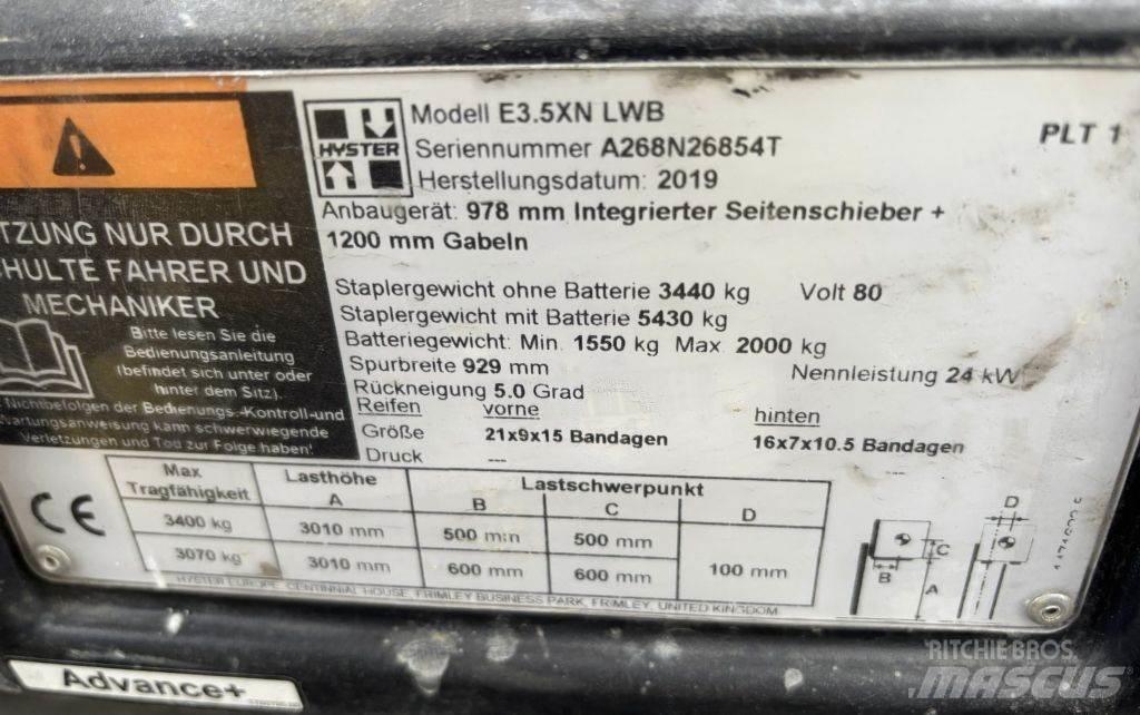 Hyster E 3.5 XN LWB Elektro Stapler