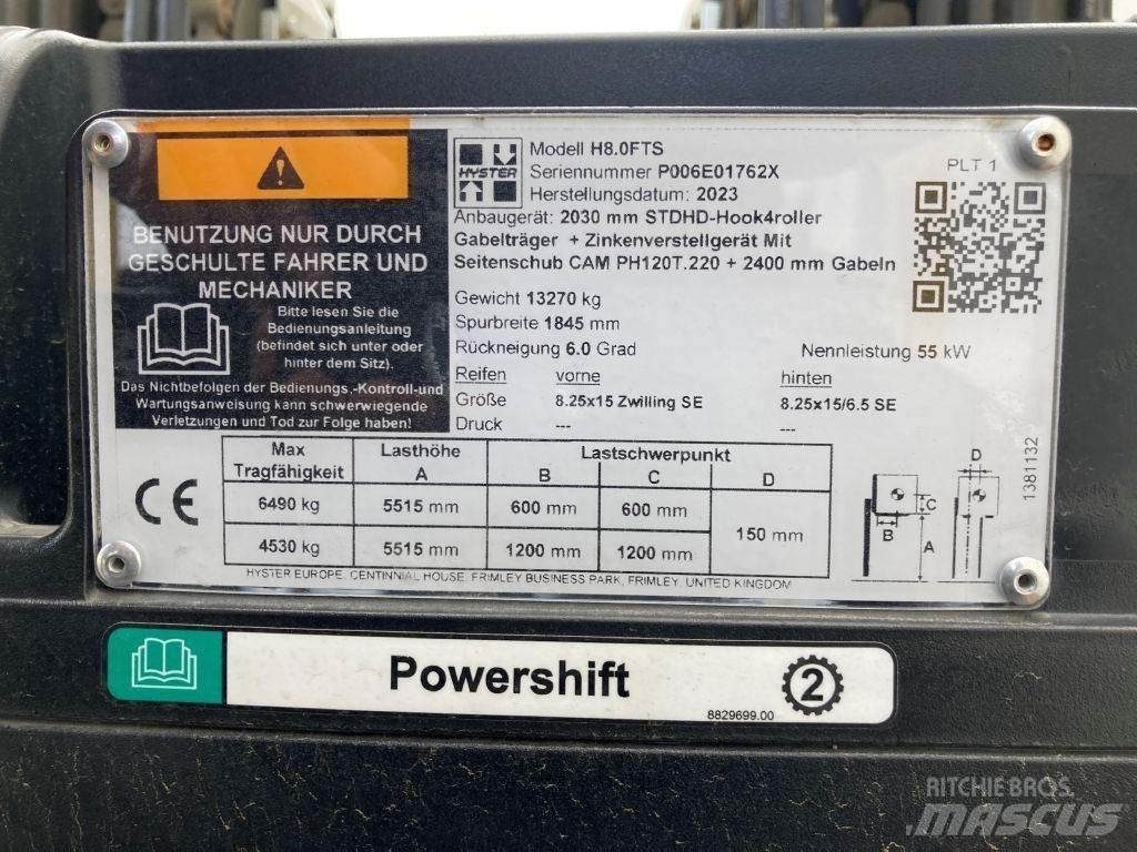 Hyster H 8.0 FTS Diesel Stapler