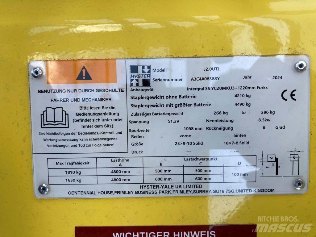 Hyster J 2.0 UTL Elektro Stapler