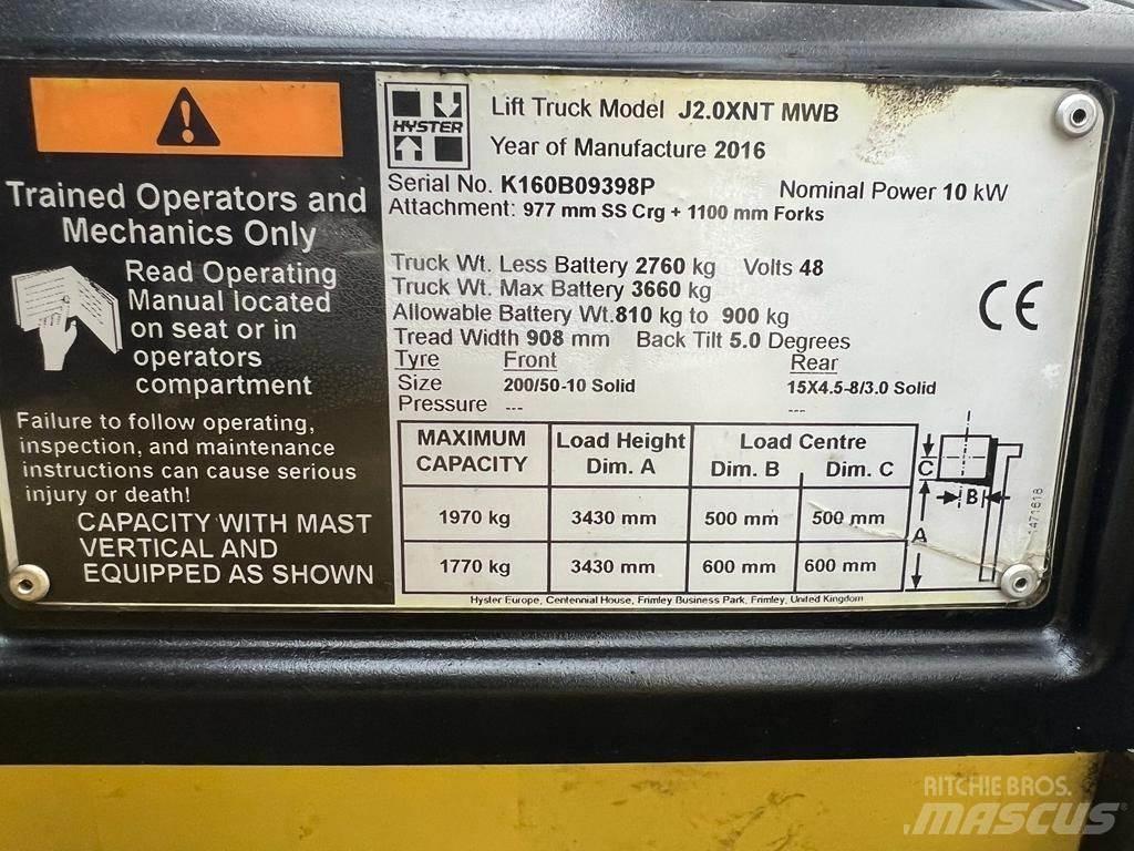 Hyster J 2.0 XNT Elektro Stapler