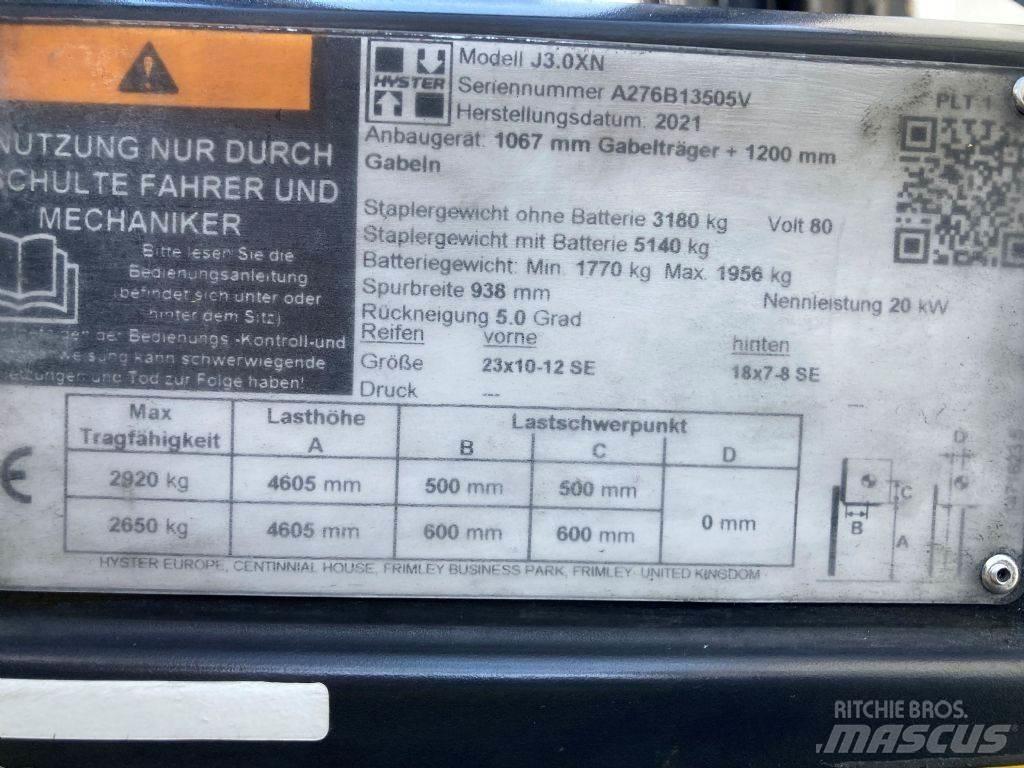 Hyster J 3.0 XN Elektro Stapler
