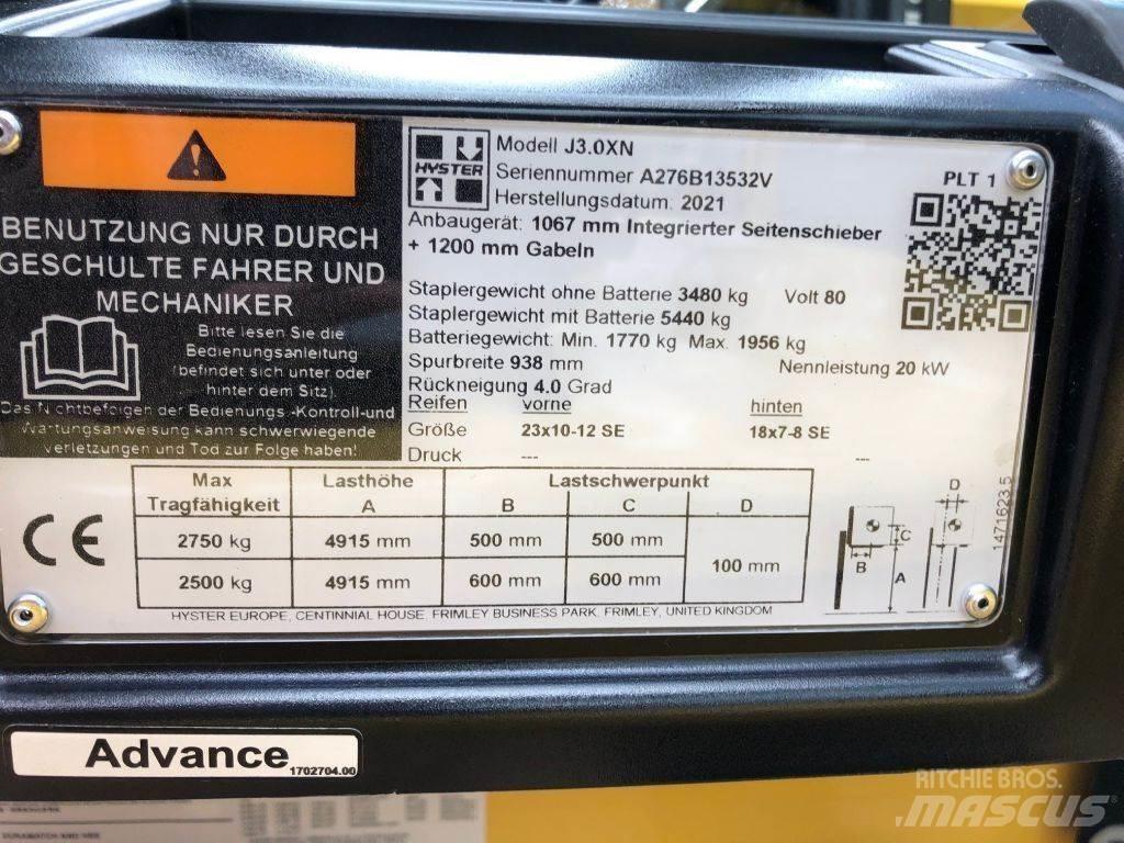 Hyster J 3.0 XN Elektro Stapler