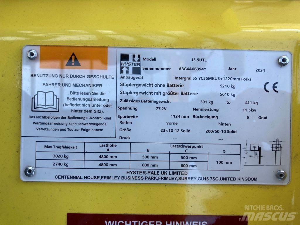Hyster J 3.5 UTL Elektro Stapler