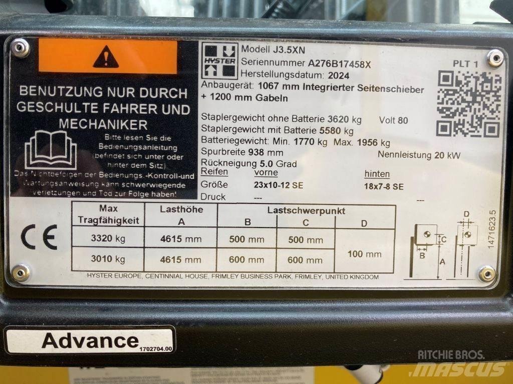 Hyster J 3.5 XN Elektro Stapler