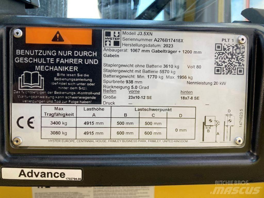 Hyster J 3.5 XN Elektro Stapler