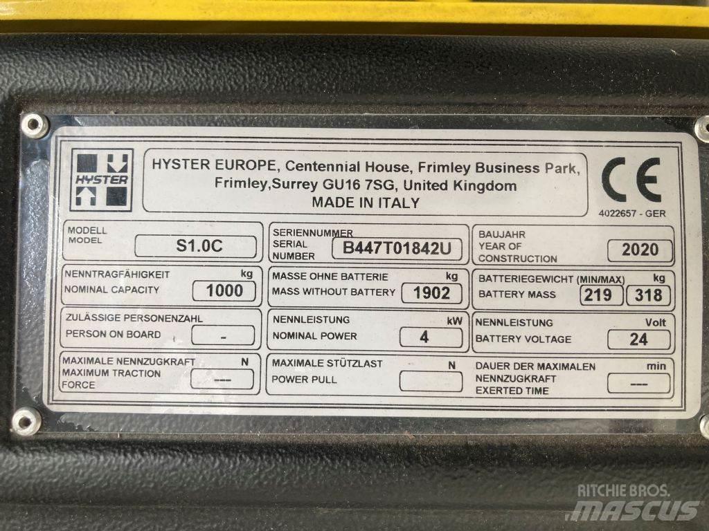Hyster S 1.0 C Deichselstapler