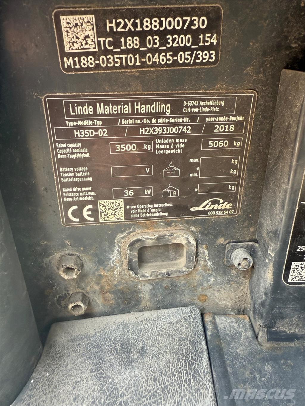 Linde H35D Diesel Stapler