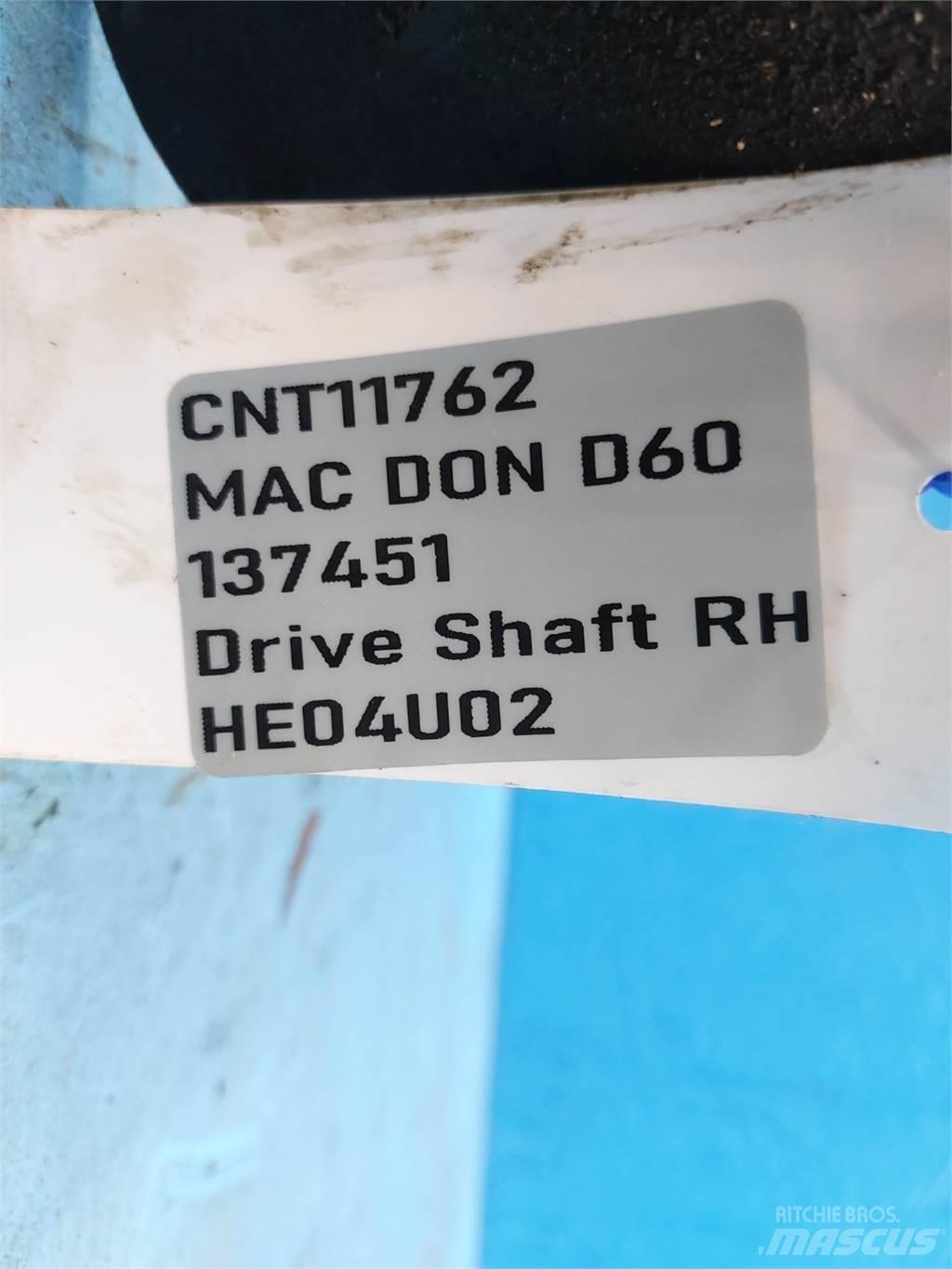MacDon D60 Zubehör Mähdrescher