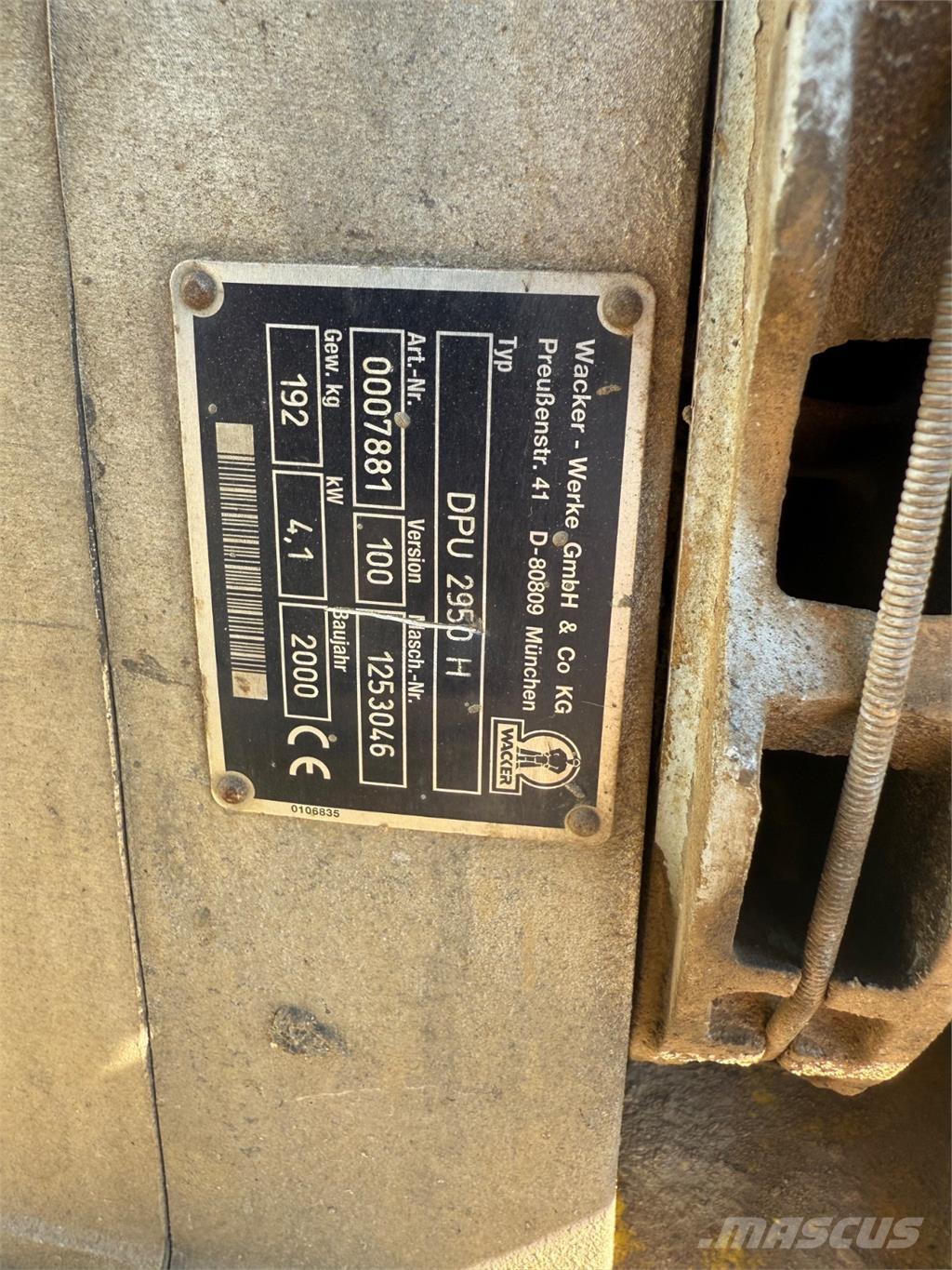 Wacker DPU2950 Vibrationsgeräte