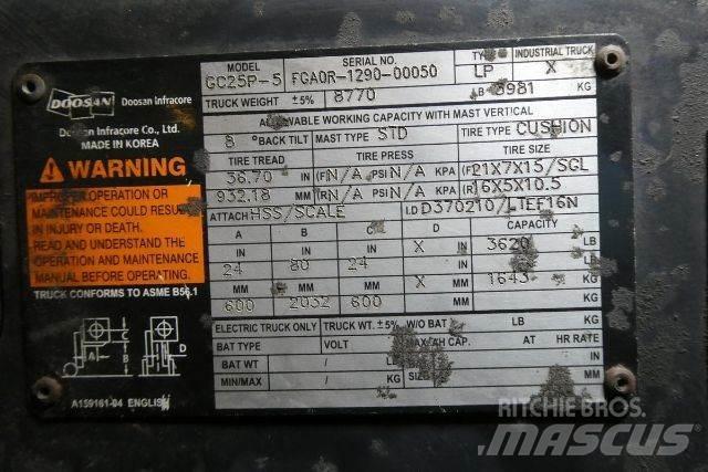 Doosan GC25P-5 Andere Gabelstapler