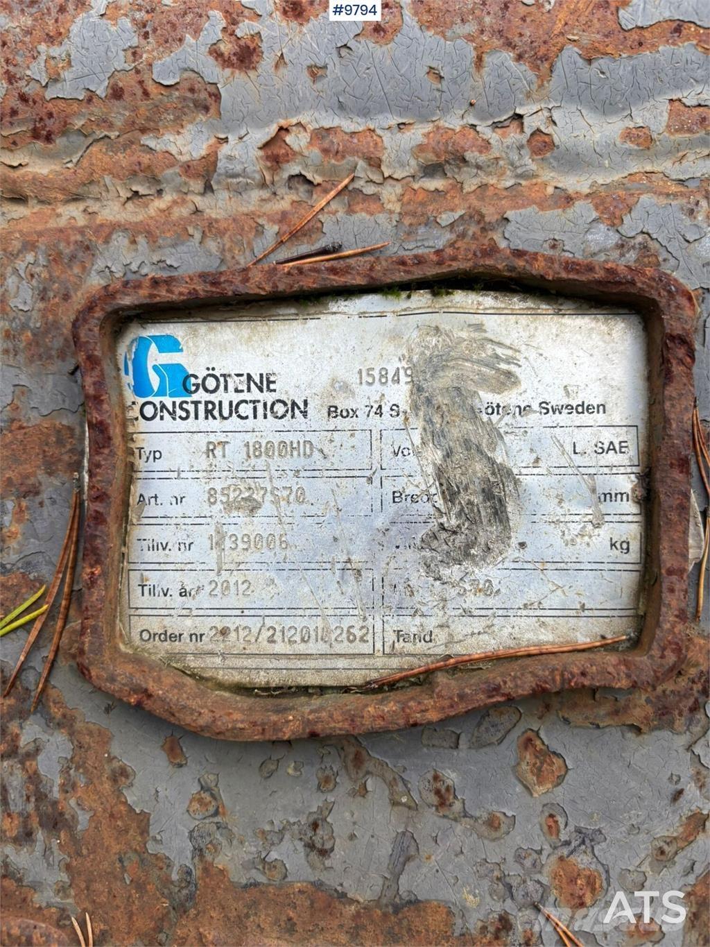 Götene RT 1800HD Schaufeln